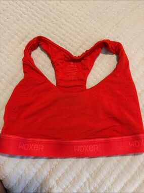 Woxer Red Racerback Seamless Sports Bra